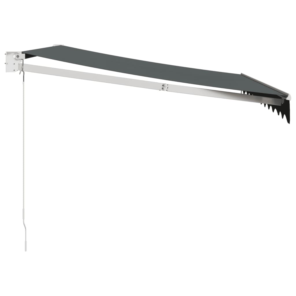 Retractable Awning Anthracite 3x2.5 M Fabric and Aluminum