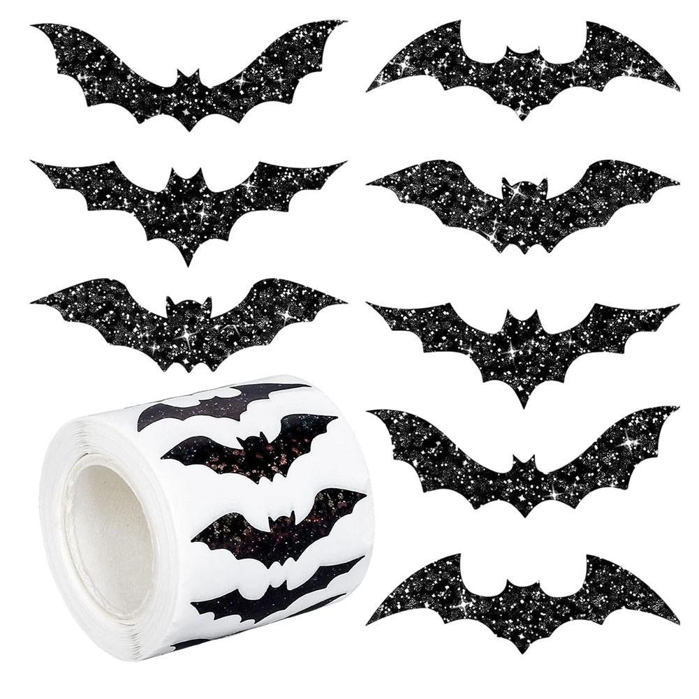 

Halloween Bat Stickers Sparkly Bat Stickers Waterproof Decals