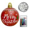 60cm Christmas Tree Hanging Ornament PVC Glow Outdoor Toy Ball Home Garden Christmas Inflatable Ball New Year Party Decoration