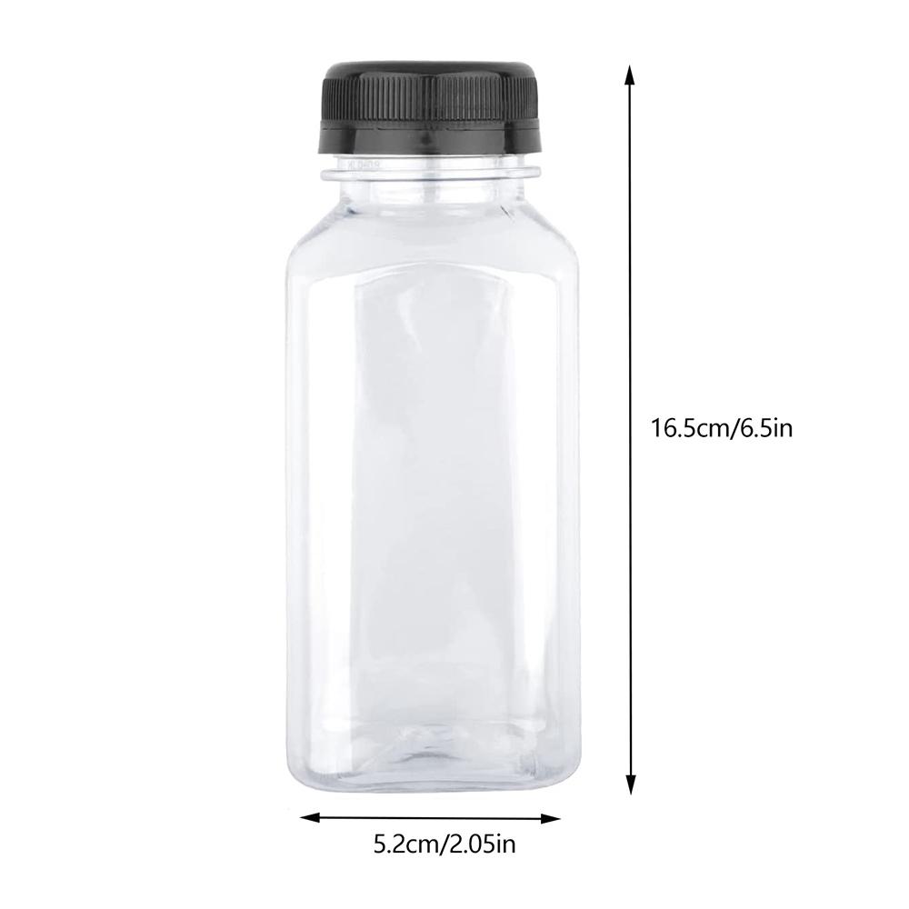 Plastic Juice Bottle 250ml/350ml Empty Bottle with Caps for Juicing Drinks Smoothies