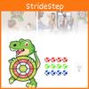 Dinosaur Dart Board Set Kids Toys Age 3 To 12 Year Old 12 Sticky Balls Gifts