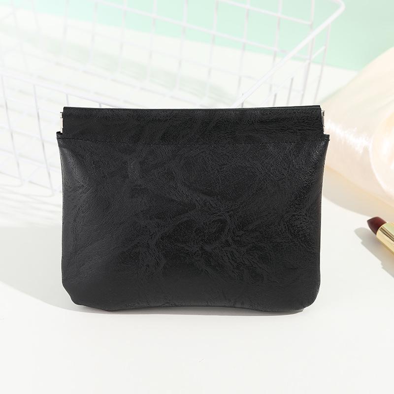 Compact Auto-Close Shrapnel Bag: Earphone, Cable & Cosmetic Portable Storage