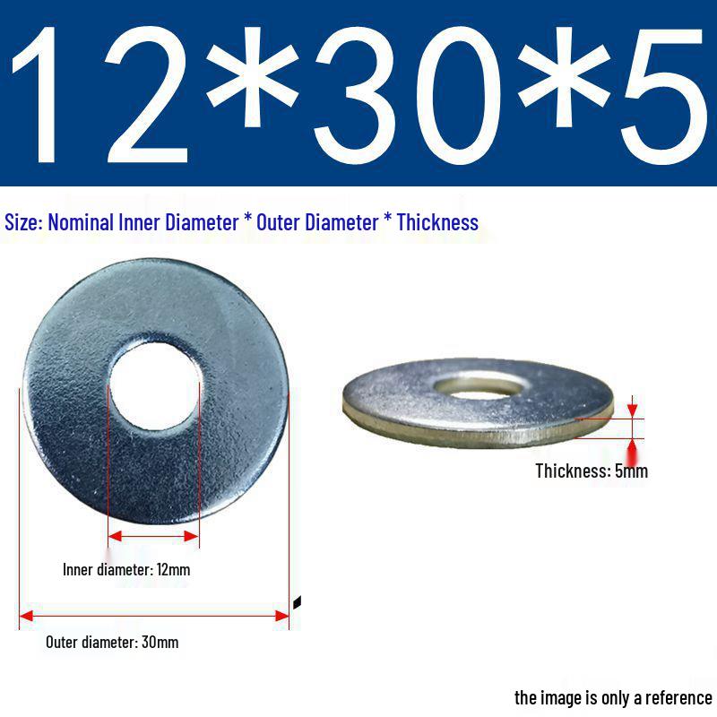 Galvanized Flat Metal Washer Spacer M3-M60