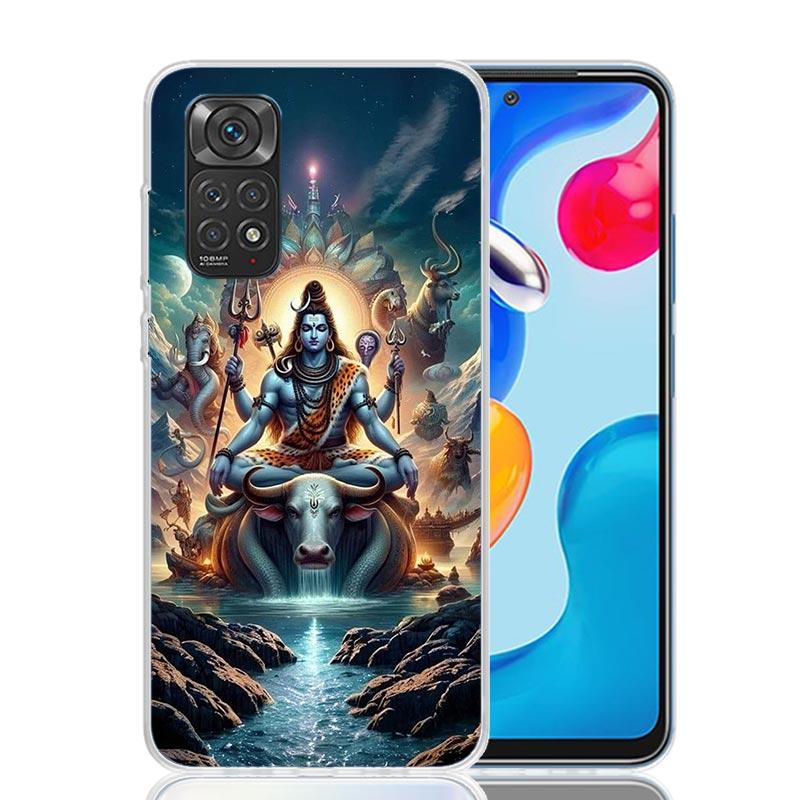 Lord Shiva Hindu God Buddha India Phone Case For Xiaomi Redmi Note 15 14 13 12S 12 Pro Plus 11S 11E 11 11T 10S 10 Art Soft Patte