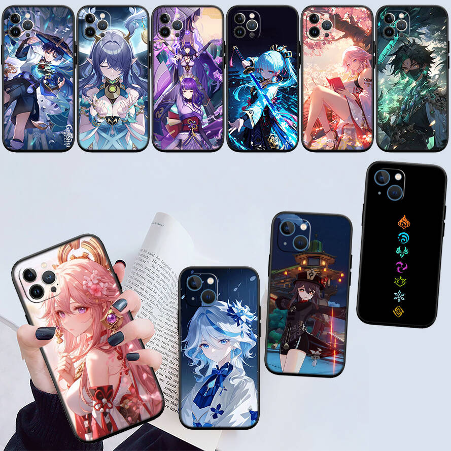 Genshin Impact Phone Case for Redmi Note 12 12S 12C 13 13C 13R 14 14S 14R 14C 11A 13X A3 A3X A4 A5 Pro Max Plus