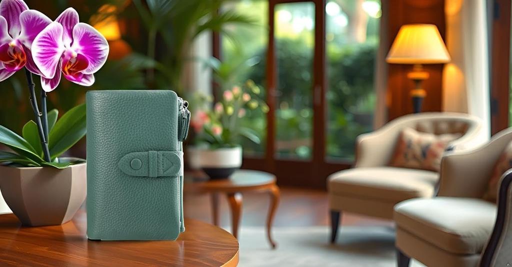 Bifold Genuine Short Wallet with Coin 18 Card Bill Large Double Button and Double Zipper Perfect for or as a Gift [F.ZH] Women's Wallet, Leather,