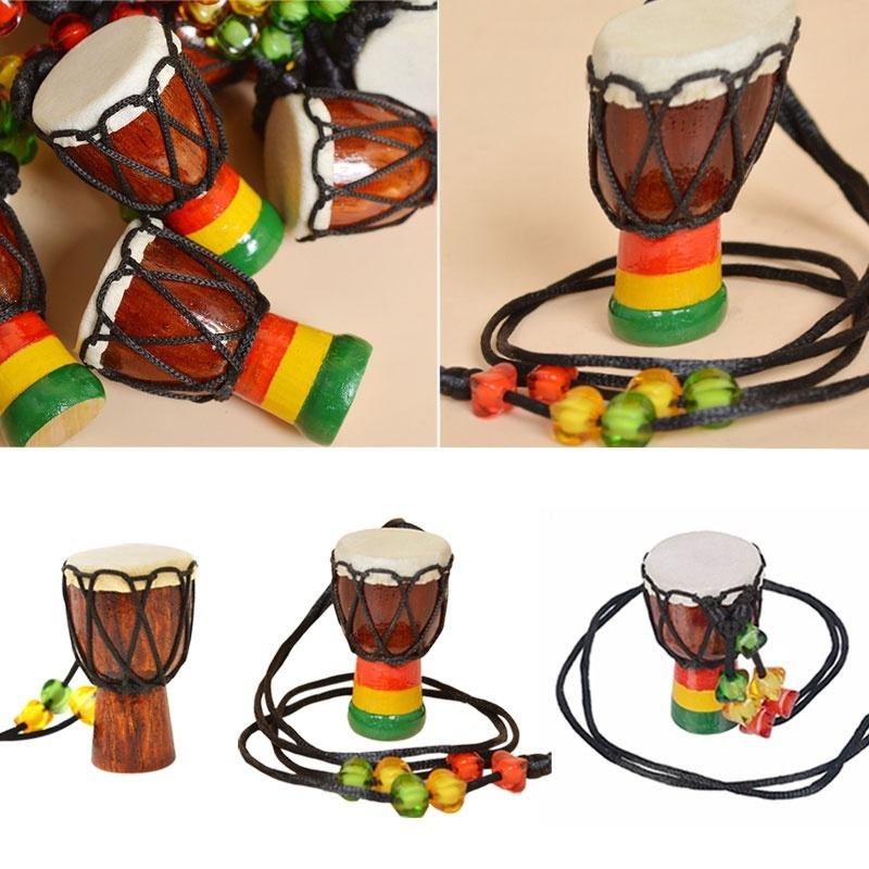 Wooden Classic Jambe Drummer MINI Djembe Percussion African Hand Drum Bongo Gift