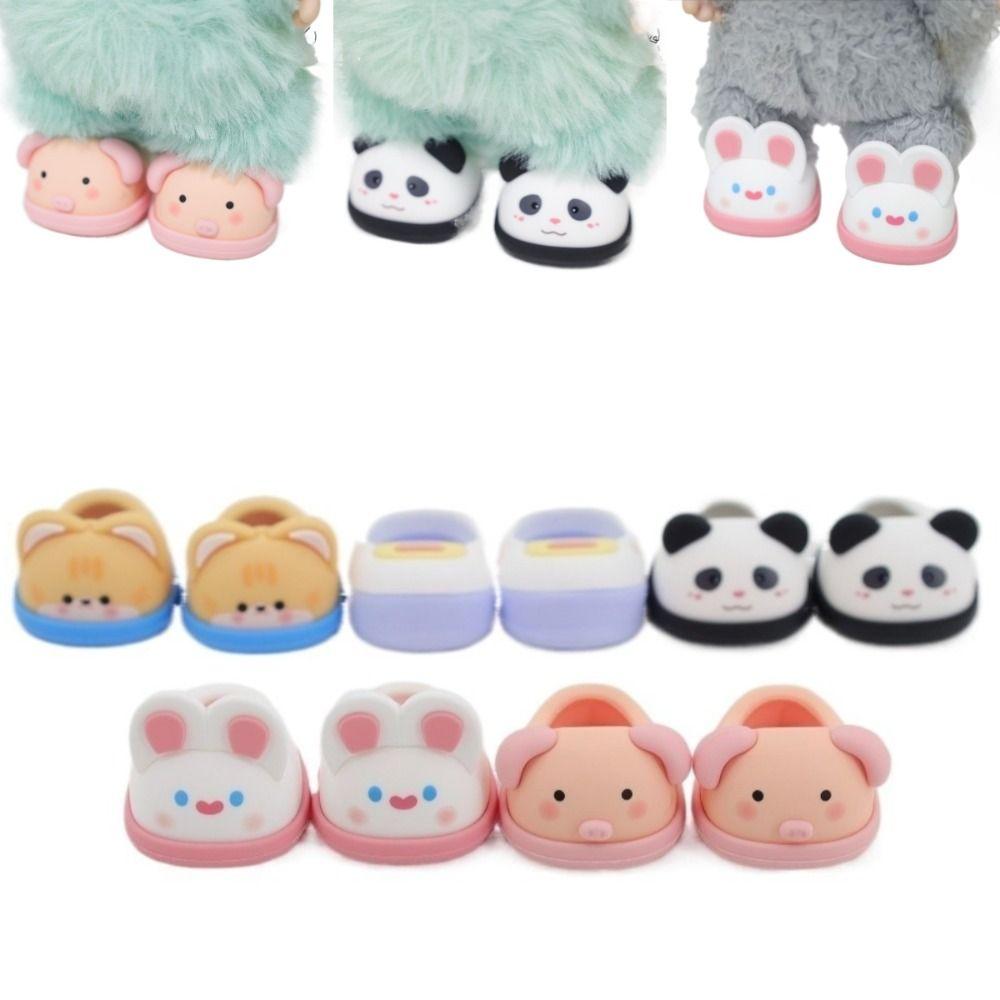 PVC Leather Material FOR 17cm Labubu Shoes 10/15/17cm Doll PU Shoes Mini Leather Shoes  Girl's Toys