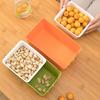 Drainable Double-Layer Fruit Drain Basket Thickened Drain Fruit Tray Useful Lazy Snack Box  Office