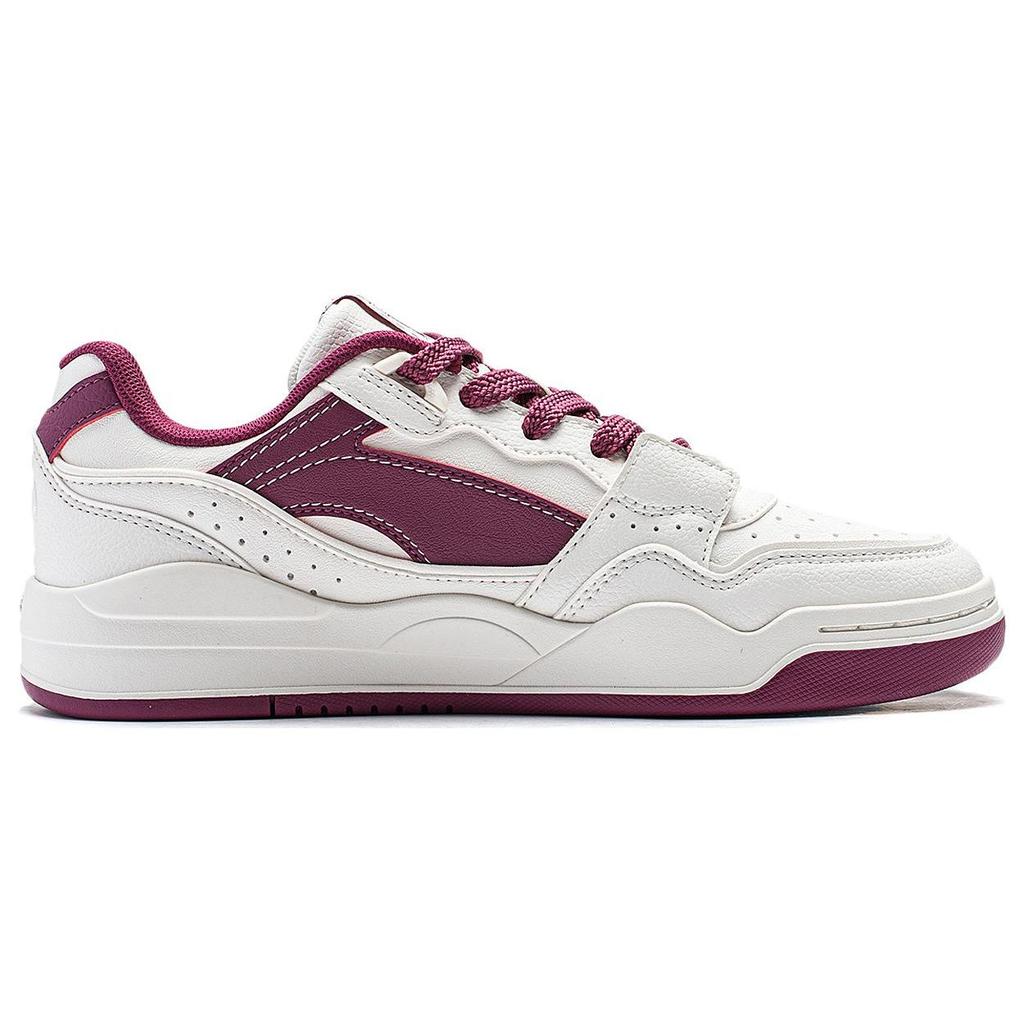 Li Ning Yuebai Slip Resistant Abrasion Resistant Low top Skateboard Shoes Women's Mist White AGCS252-20