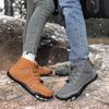 2024 Neue Winter Herrenstiefel Hausschuhe Warme Herrenschuhe Unisex Wasserdicht Rutschfest Plüsch Sneaker Herren Lederstiefel Übergröße 47