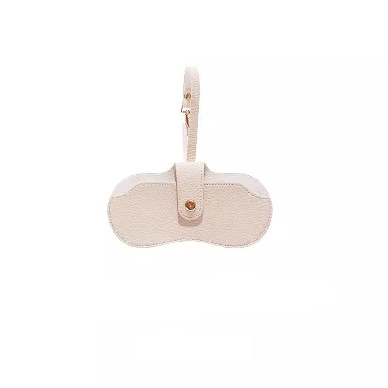 Portable Glasses Bag Soft Leather Sunglasses Pouch Slim Fashion Glasses Case Holder Glasses Organizer Travel Sunglasses Pouch