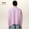 AMI Spring and Autumn New Love Jacquard Wool Ami De Coeur Polo Collar Hoodie Sweater