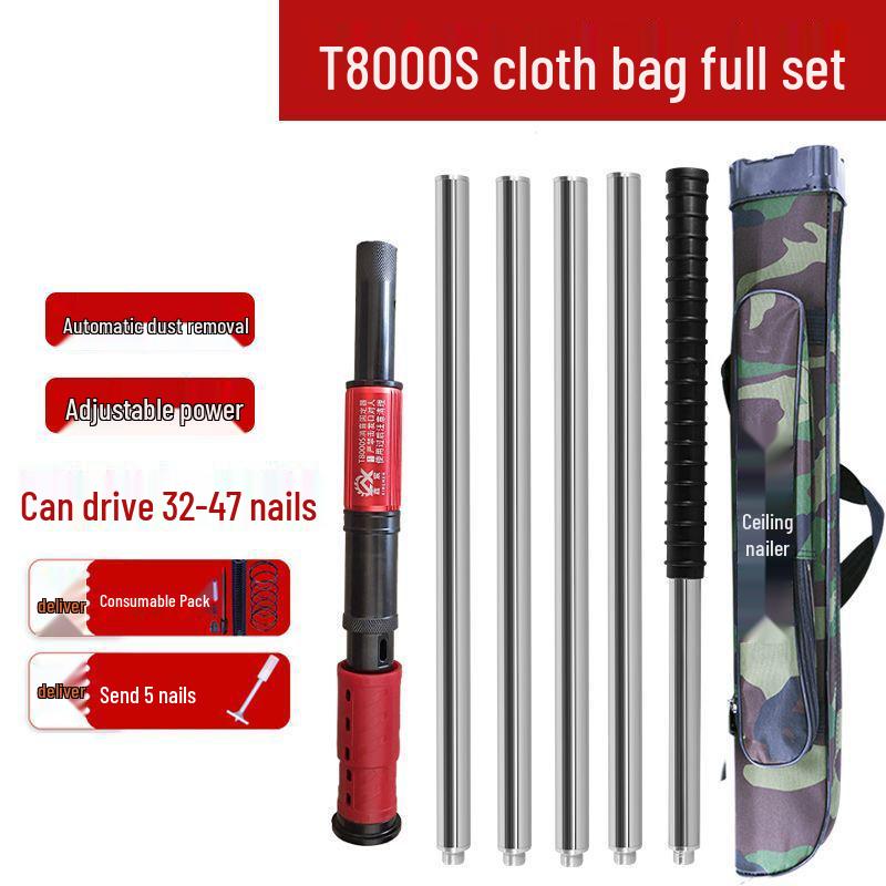 Multi-Function Silent Nail Gun for Woodworking and Cement with Adjustable Settings