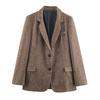 European and American Style, New Women's Clothing, Foreign Style, Fashionable, Casual Blended Herringbone Twill Suit