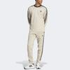Adidas Originals Trefoil Striped Long Sleeve T-Shirt Men Tops Beige IM2086
