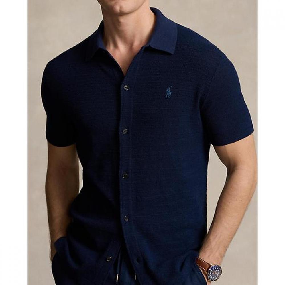 Polo Ralph Lauren Men S Textured Cotton Linen Shirt Sweater mnpoSwe1n820027400