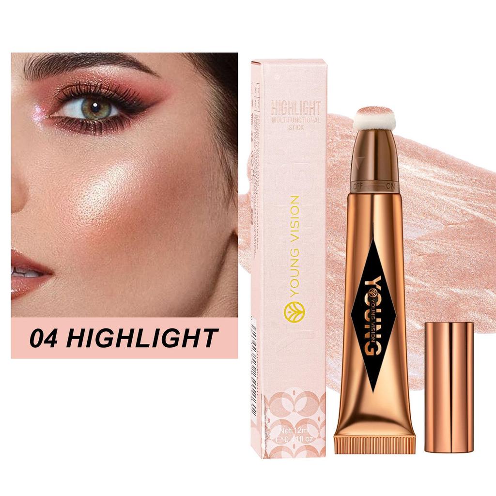 Air Cushion Blush Highlighter Stick Multi-Color Optional Waterproof and Sweat Proof Liquid Blush