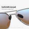 Outdoors Double Beam Square Prescription Sunglasses With Degree Metal Prescription Optical Glasses For Men 0 -0.5 -0.75 To -6.0
