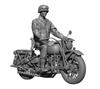 H3 Model 1/48 WWII US Airborne Division American Rider (with Motorcycle) 3D Printer Kit HS48109 (Person)