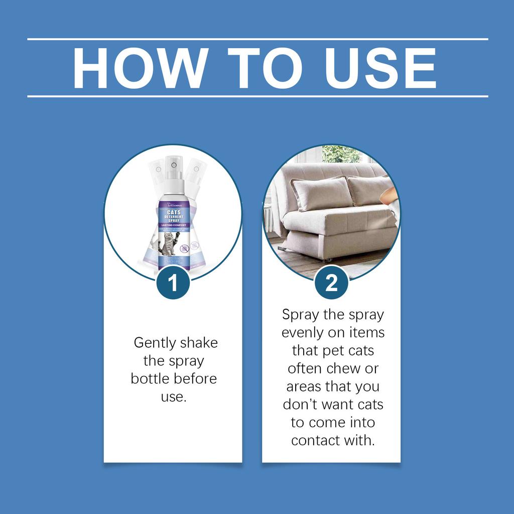 Yegbong Spray Repellente Premium per Gatti - Repellente Sicuro per Interni ed Esterni per la Protezione dei Mobili, Efficace Aiuto per l'Addestramento con Ingredienti Naturali