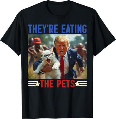 They're Eating the Pets Funny Debate Quote 2024 Donald Trump T-Shirt S-3XL Unisex T-Shirt