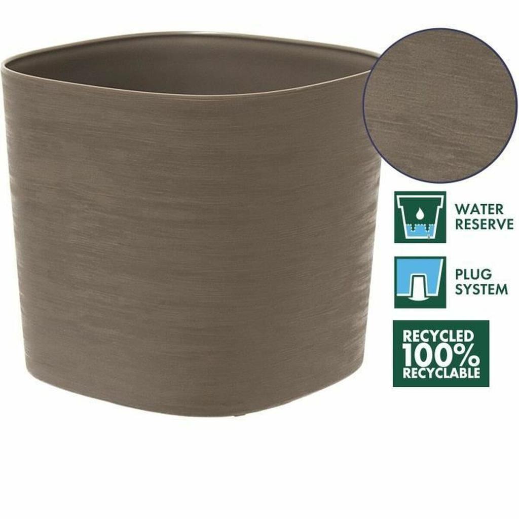 Self-watering Flowerpot Garden ID Taupe 25 X 25 Cm