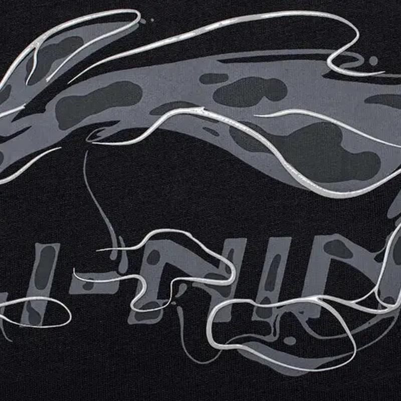 Li Ning Logo Letter Print Fashion Loose Comfortable Round Neck Pullover Short Sleeve T-Shirt Casual Sports Set Unisex Tops AHSVD57-1+YKSV147-1