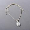 Fashion Ol Must Enter Pull Wax Rope Adjustable Length Copper Plated Platinum Pendant Sweater Chain Personalized Fashion Necklace Women