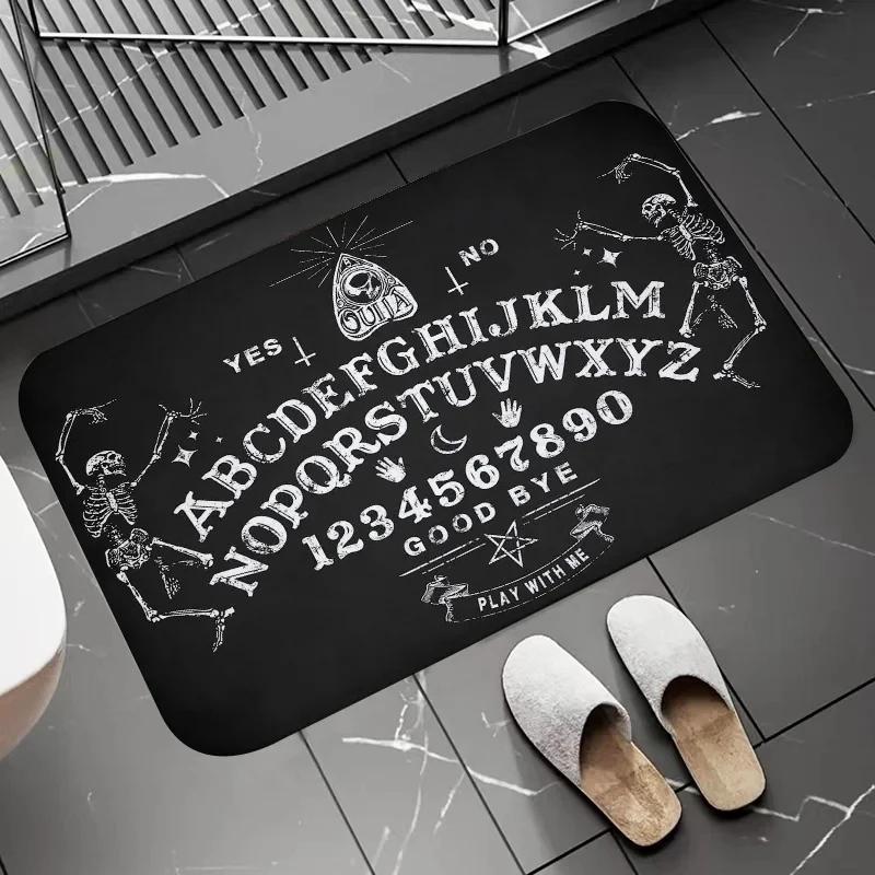 

Mysterious Gothic Carpet Bedroom Decoration Creating A Special Atmosphere Rug Polyester Anti Slip Doormat Fashionable Beautiful 40X60CM