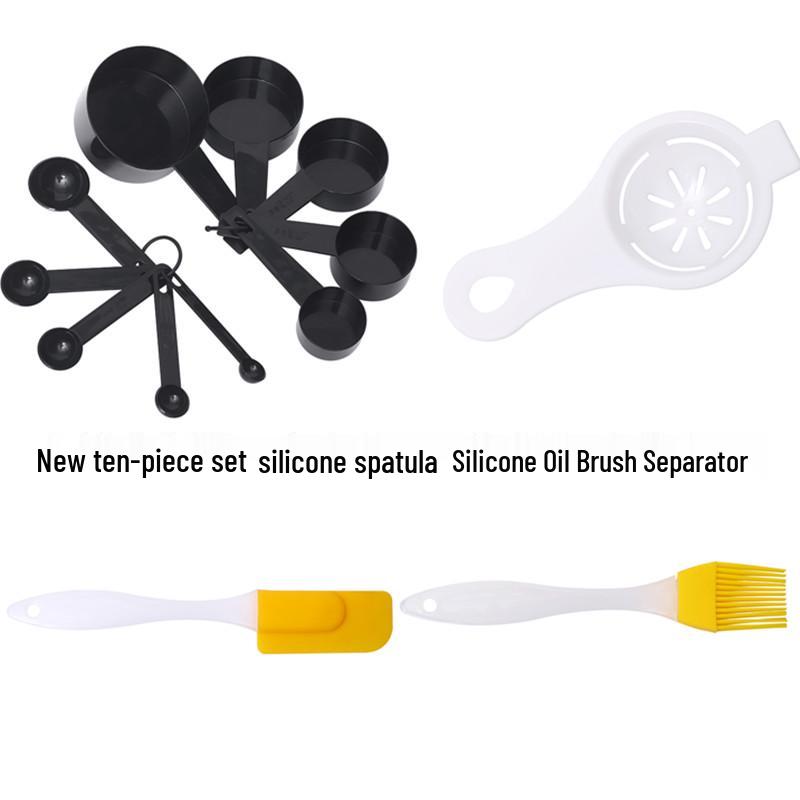 Baking Measuring Cup & Spoon Set: Kitchen Gram & Scale Spoons, Plastic Measuring Tools