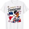 Dominikanische Republik Flagge Outfit Idee für Mädchen Dominicana T-Shirt