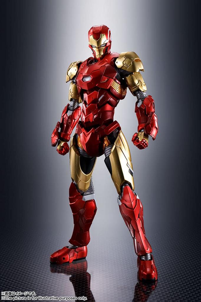 TAMASHII NATIONS Iron Man On 155mm Painted Movable Figure S.H.Figuarts (Tech Avengers) Approx. PVC&ABS&Diecast