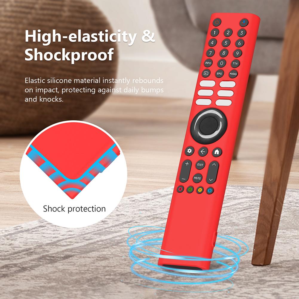 1pc Silicone Remote Control Cover For Xiaomi XMRM-P3 All-Inclusive Shockproof  Skid Protective Soft Sleeve Skin Cover