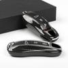 Real Carbon Fiber Key Fob Cover Auto Remote Case Shell for Porsche 718 911 Panamera Cayenne Macan Boxster Cayman Keychain Trim