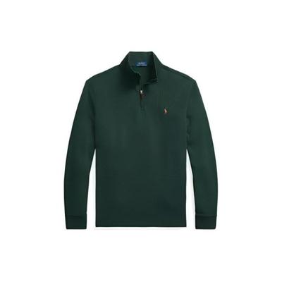 Ralph Lauren SS24 Solid Logo Embroidered Stand Collar Casual Long Sleeve Sweatshirt Green Kids 323886908-009