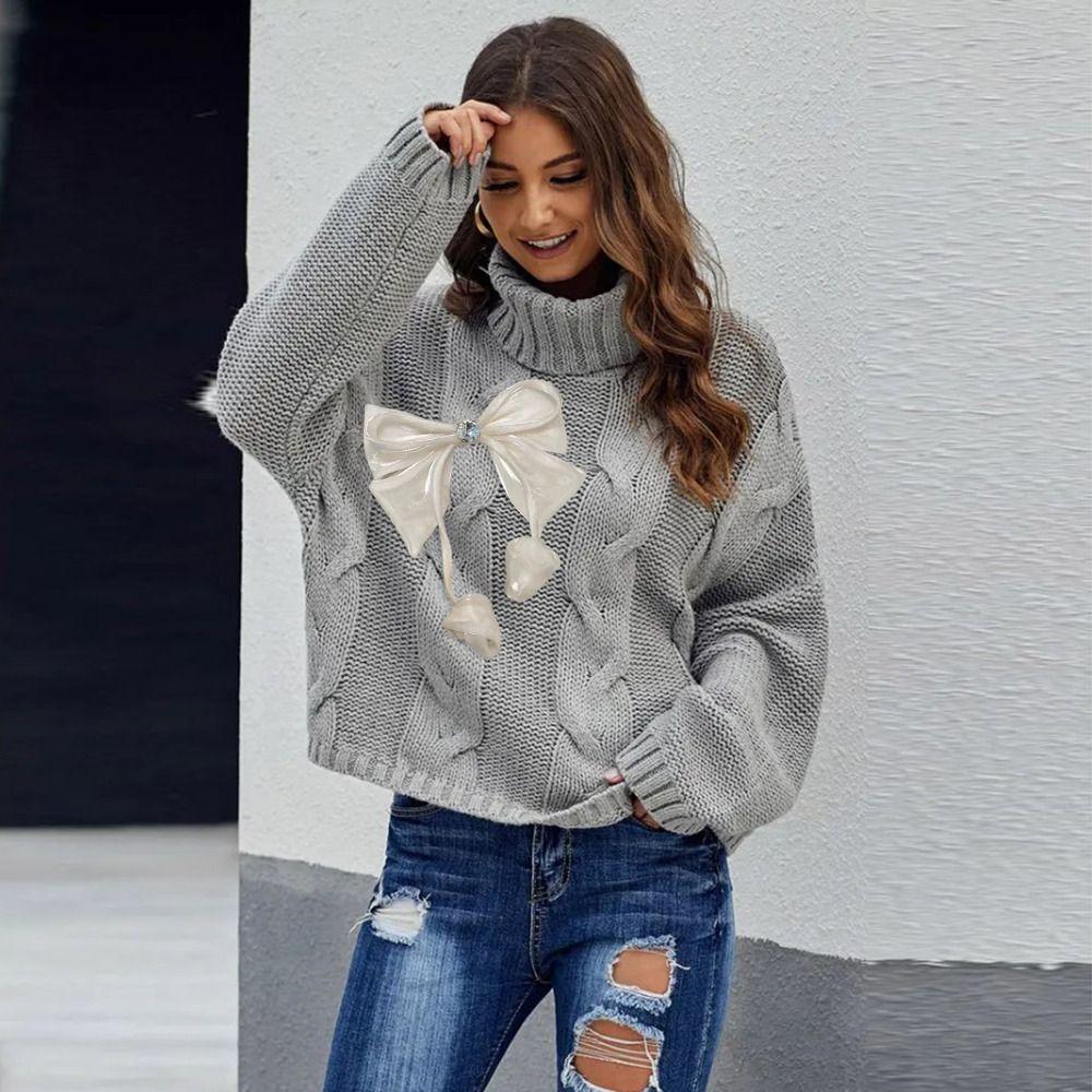 Med nålar Krage Blomma 12CM Lapel Pins Smyckestillbehör Blomma Broschnålar Bröllopsfest