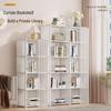 Multi-Layer Dustproof Floor Bookshelf for Home and Kids' Books, Desk-Side Book Storage Rack