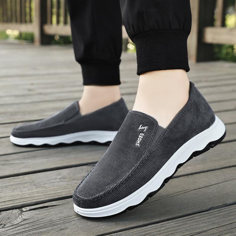 Classic Men's Flat Canvas Shoes Solid Color Breathable Platform Casual Shoes Fashion Leisure Walking Shoes Zapatos Casuales 2025