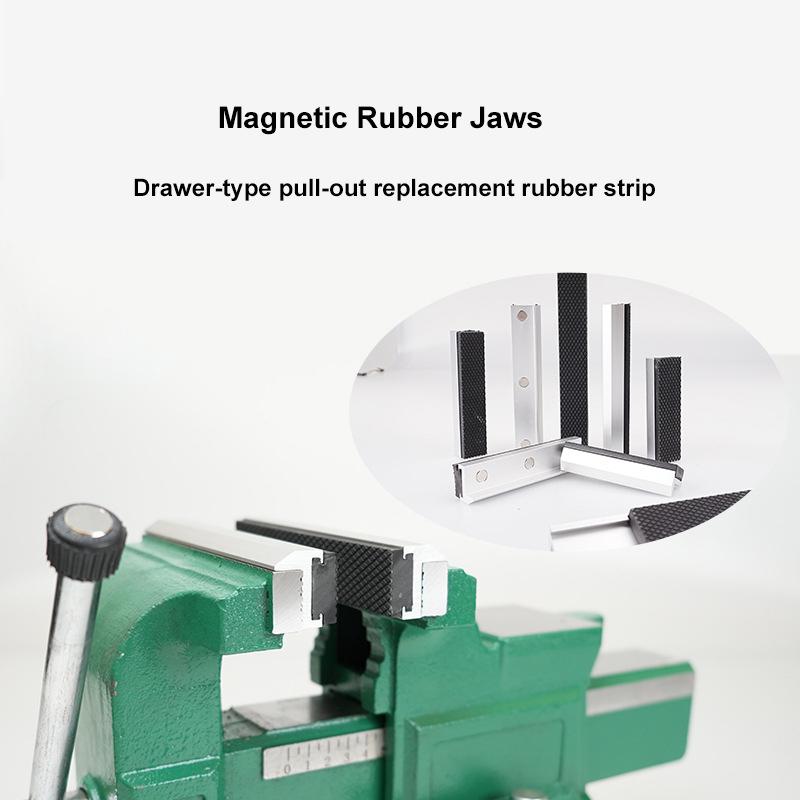 Magnetic Vise Jaws V Type Vice Jaws Protectors Cover Aluminum Alloy Multi-Purpose Vise Jaw Pads For Woodworking Plum