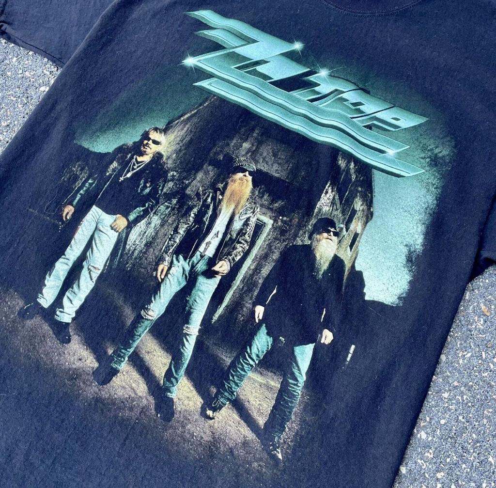 26 Vintage ZZ Top Band Black cotton T Shirt S-5XL Short Sleeve Unisex T-Shirt