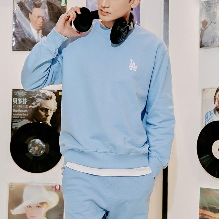 New MLB Sweatshirts Unisex Light Blue 3AMTB0421-07BLL