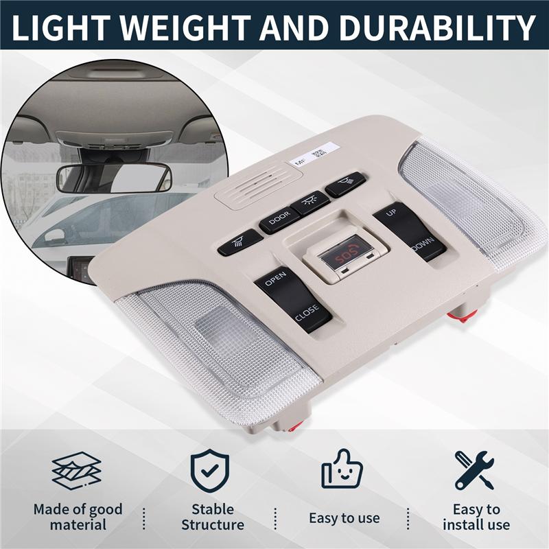 Car Front Reading Light For TOYOTA COROLLA MK12 2019-2025 Indoor Ceiling Light Assembly Car Sunroof Switch 81260-02A91-A99D