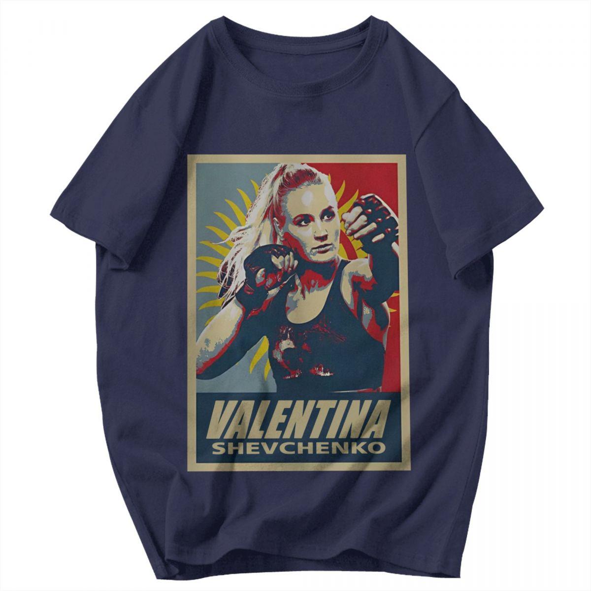 

Men T Shirt Valentina Shevchenko Vintage Summer Y2K Graphic Quality Unisex Clothing T Shirts 4XL