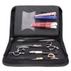Matte PU Leder Friseurscheren Aufbewahrungstasche Tragbar Reißverschluss Haarkamm Klipp Holster Beutel Salon Friseur Werkzeug Organizer