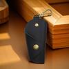 Car Keychain Box Foldable Design Prevents Scratches Handmade Imitation Leather Key Bag Key Organizer