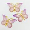 10Pcs/Lot New Acrylic Mixed Butterflies With A Hole Flat Back Scrapbooking Hair Bow Center Embellishments DIY Accessories C78