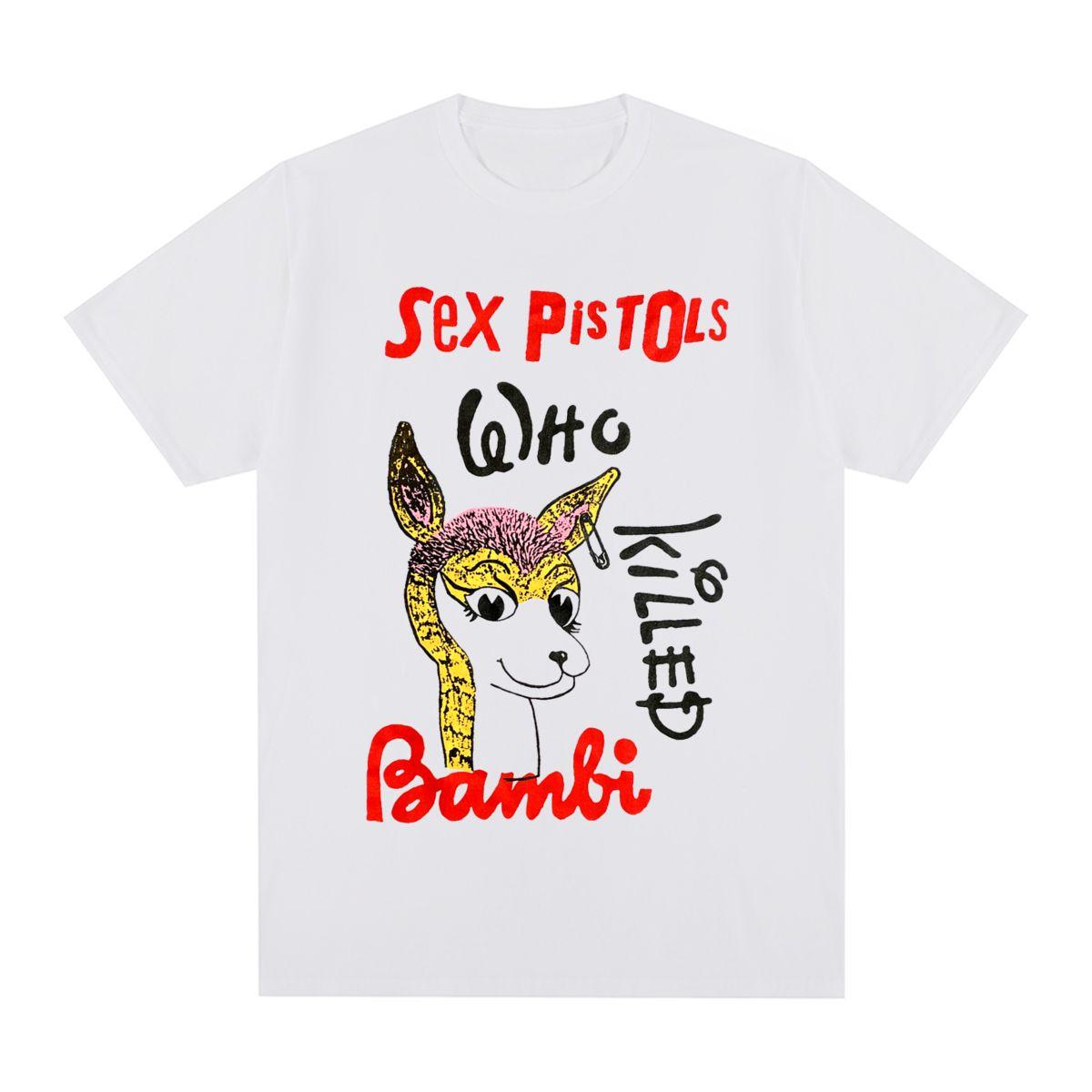 Sex Pistols Vintage Tshirt Fashion Print Punk Rock Cotton Unisex T shirt New Tee Tshirt Womens Tops S