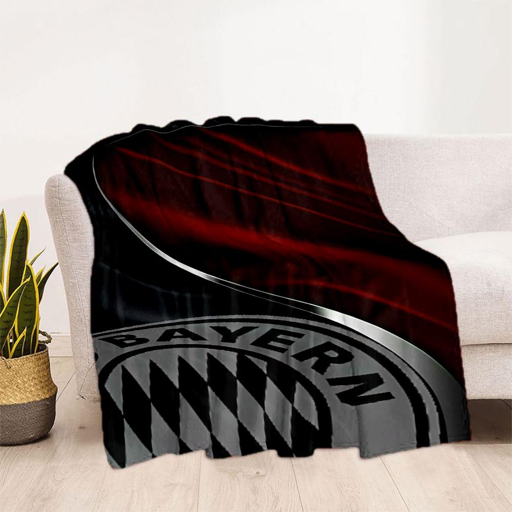 Bayern Munich Blanket Warmthful Decor Suitable for Bedding Couch Bed Four Seasons Universal Playful Design Gift for Travel Home Birthdays