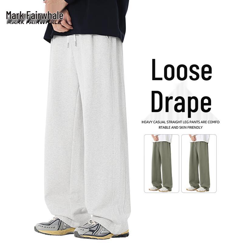 Mark Hua Fei Men s Heavyweight Cotton Straight Leg Sweatpants XL